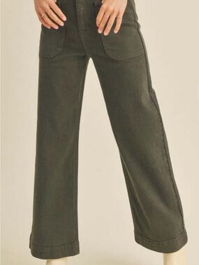 Just Black Denim - Utility Pant  - Olive Green